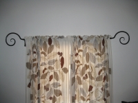 Curtain rod and brackets