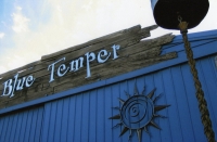 Blue Temper Sign