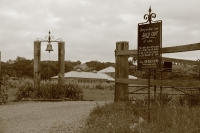 Noon winery sign and bell